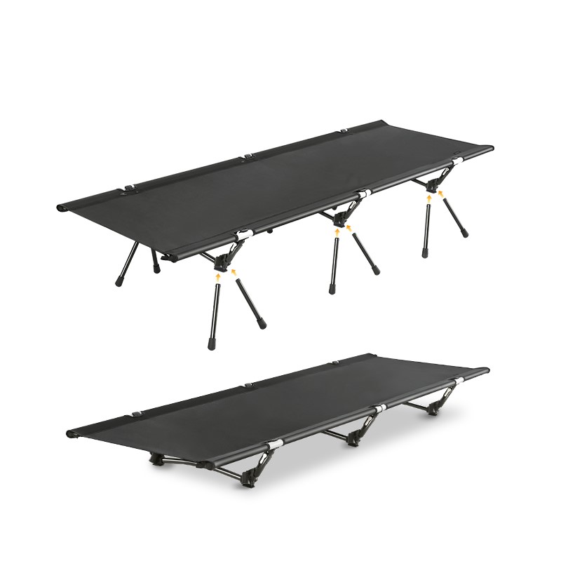 Naturehike skládací dvojúrovňová postel XJC12 3300g - černá  